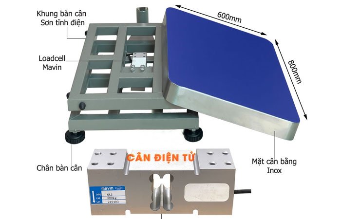 cấu tạo cân điện tử