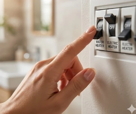 Cách tắt cầu dao máy nước nóng gián tiếp đúng cách để tiết kiệm điện
