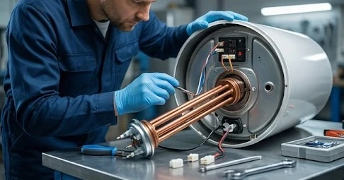 Kỹ thuật kiểm tra linh kiện máy nước nóng cũ trước khi mua