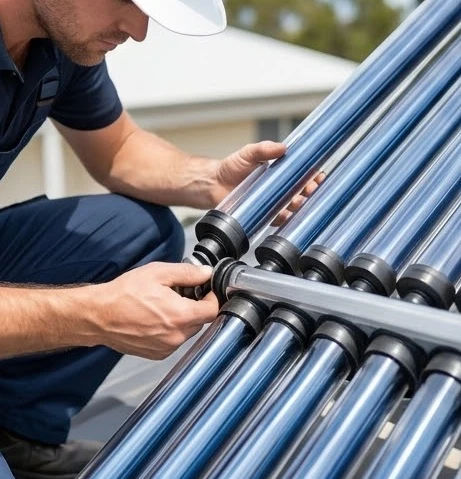 Hướng dẫn chi tiết cách lắp đặt ống thu nhiệt và đường ống nước máy năng lượng