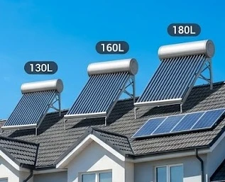 So sánh dung tích máy nước nóng năng lượng mặt trời Bình Minh phổ biến
