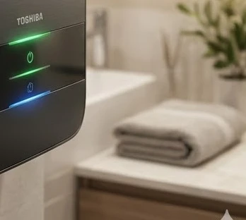 Tiêu chuẩn an toàn điện nước cao cấp trên máy nước nóng trực tiếp Toshiba