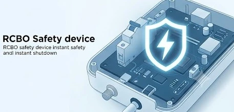 Minh họa bộ ngắt điện chống rò điện RCBO cho máy nước nóng