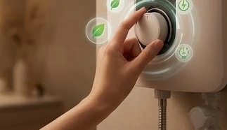 Điều chỉnh nhiệt độ máy nước nóng trực tiếp giúp tiết kiệm điện năng