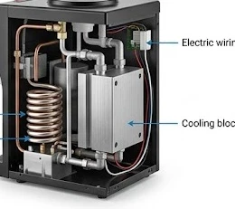 Cấu tạo chi tiết của cây nước nóng lạnh với hệ thống làm nóng lạnh hiện đại