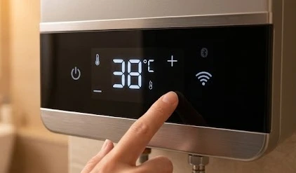 Hệ thống kiểm soát nhiệt độ tự động chống bỏng trên máy nước nóng trực tiếp