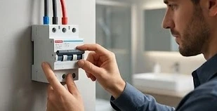 Kiểm tra cầu dao chống giật an toàn cho máy nước nóng Ariston