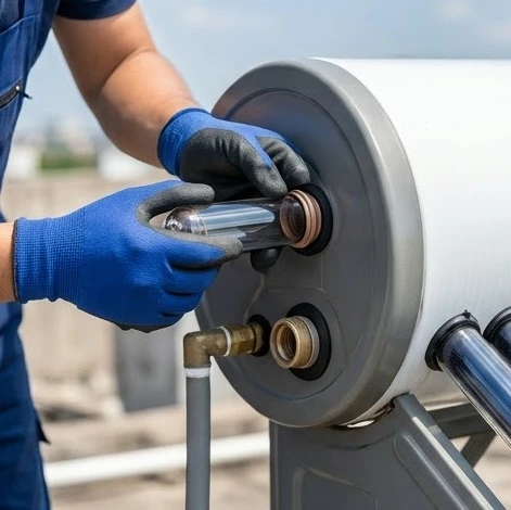 Kỹ thuật lắp đặt ống chân không máy nước nóng năng lượng mặt trời chi tiết