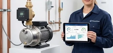 Kỹ thuật viên tư vấn lựa chọn công suất máy bơm tăng áp nước nóng phù hợp