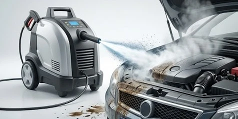 Nguyên lý hoạt động của máy rửa xe hơi nước nóng áp lực cao