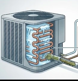 Các nguyên nhân kỹ thuật khiến cục nóng máy lạnh bị chảy nước ngoài trời