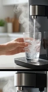 Máy lọc nước RO nóng nguội lạnh Kangaroo KG10A17 với thiết kế tủ đứng sang trọng