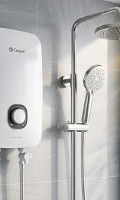 Thiet ke sang trong cua may nuoc nong truc tiep Casper 4500W EN-45TH11 trong phong tam
