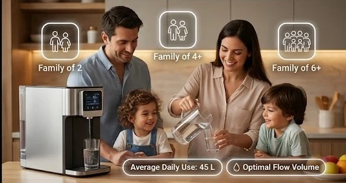Các tiêu chí chọn công suất máy lọc nước phù hợp với nhu cầu sử dụng thực tế