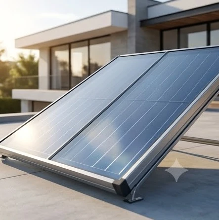 Máy nước nóng năng lượng mặt trời tấm phẳng hiện đại cho công trình cao cấp