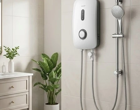 Máy nước nóng trực tiếp thiết kế hiện đại mang lại tiện nghi cho gia đình
